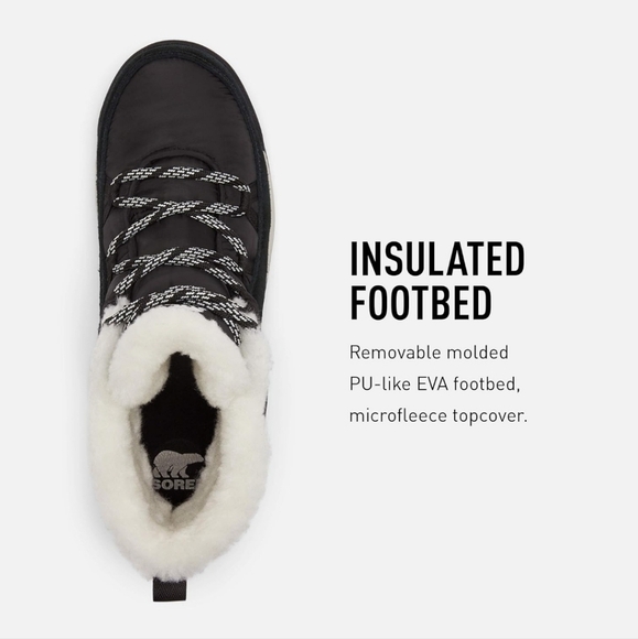 Sorel Whitney II Short Lace Faux Fur Lined Snow Boot Women's Size 5 - Picture 3 of 10